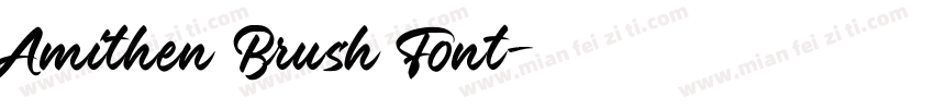 Amithen Brush Font字体转换